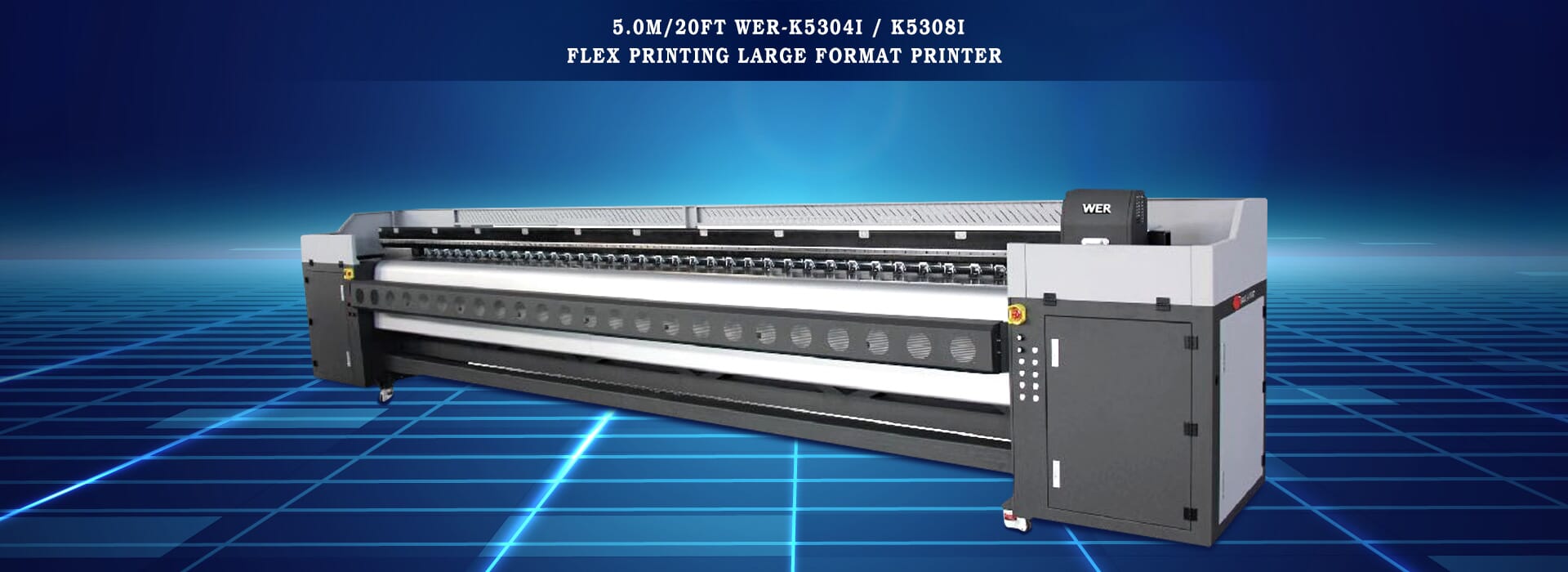 5.0m/20ft WER-K5304I / K5308I Flex Printing Large Format Printer