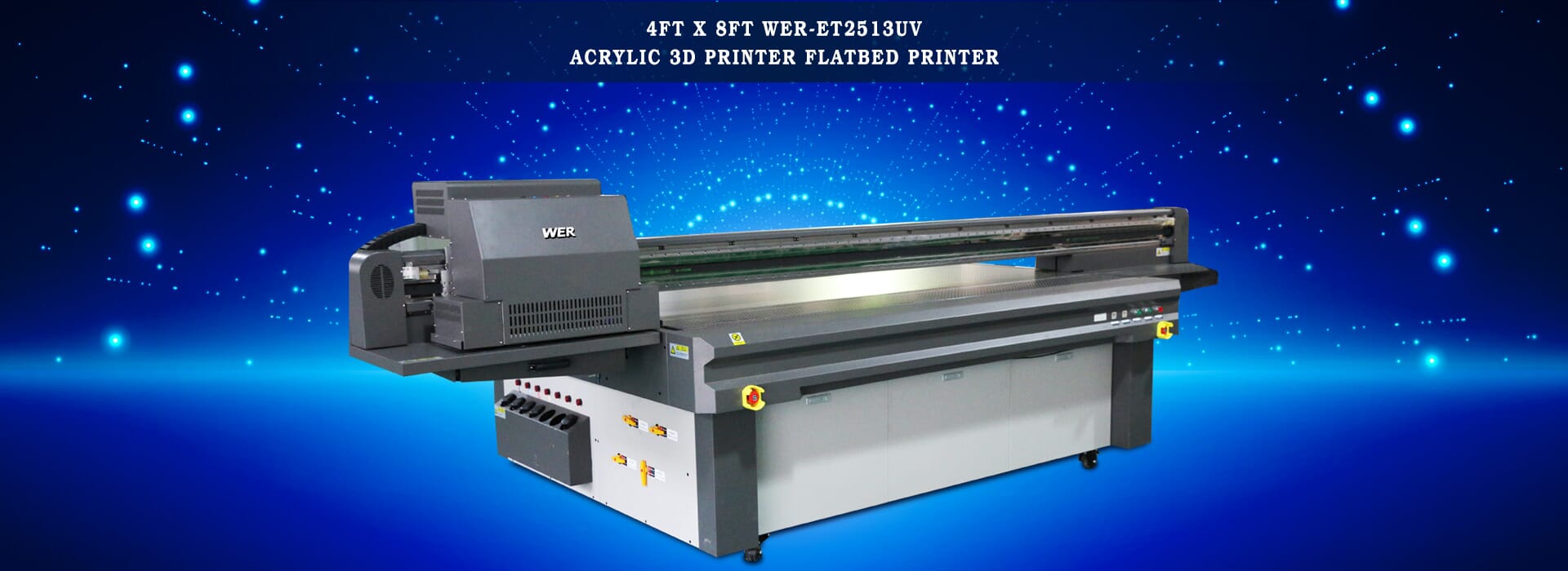 4ft x 8ft WER-ET2513UV Acrylic 3D Printer Flatbed Printer