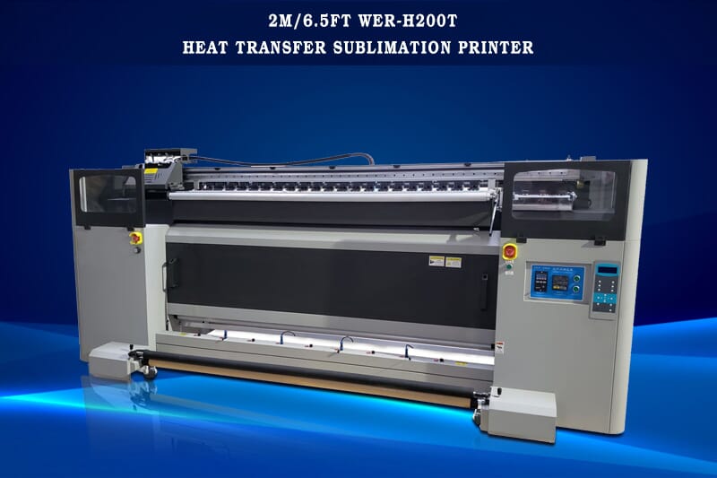 Impresora de sublimación de transferencia de calor WER-H2T de 6.5 m / 200 pies