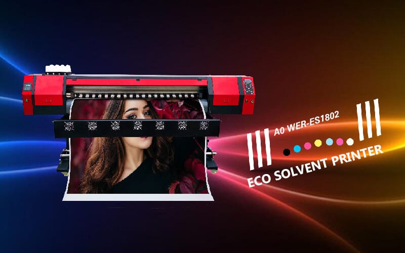 1.8m6ft WER-ES1802 Canvas Prints Eco Solvent Printer
